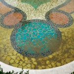 The fountain near the entrance of the Walt Disney Studios Park.